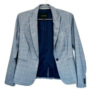 Banana Republic Factory Plaid Blazer Jacket